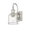 Z-Lite Bryant 1 Light Wall Sconce, Brushed Nickel And Clear Seedy 734-1S-BN - alternate 1